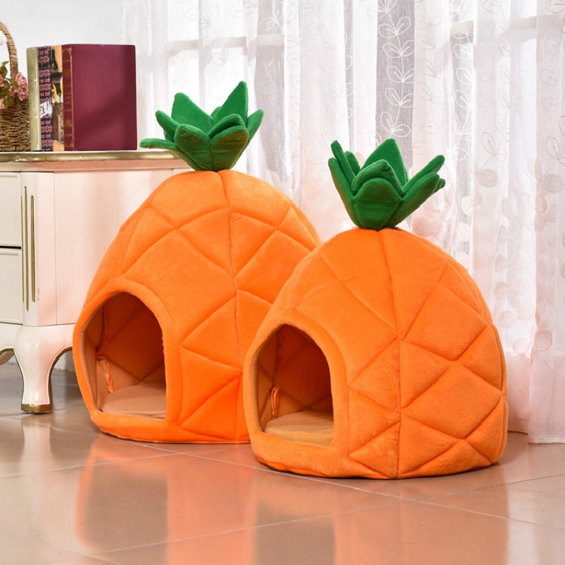 pineapple dog bed